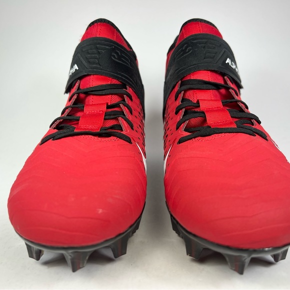 Nike Alpha Menace Pro 2 Mid University Red Black Football Cleats - Picture 4 of 10